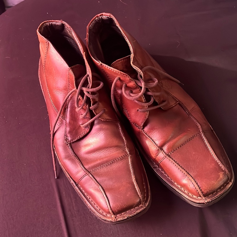 Lumberjack Brown Leather Mens Shoes size 43